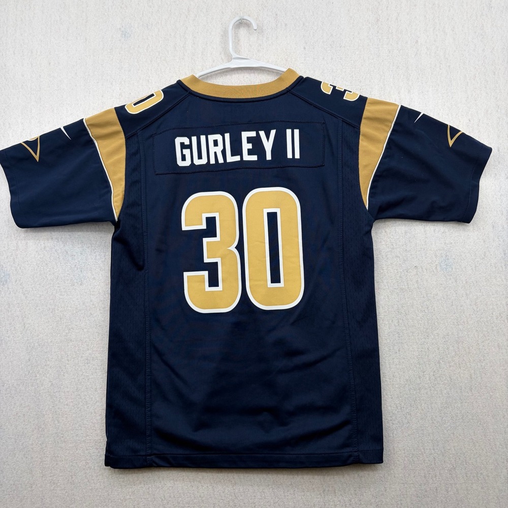 Nike Todd Gurley II Los Angeles Rams NFL Jersey Youth Large Navy Blue Gold 30